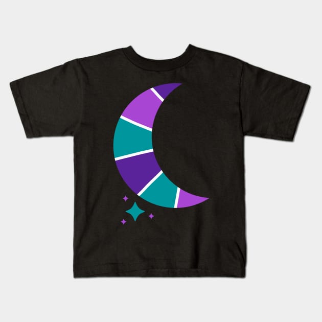 Moon and Stars Kids T-Shirt by frankenstipple